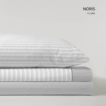 Juego de Sábanas Coralina Noris Gris