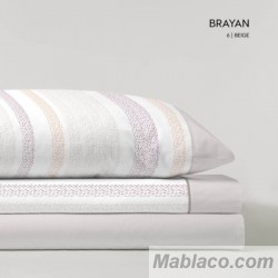 Juego de Sábanas Franela de Algodón Brayan Beige D'art