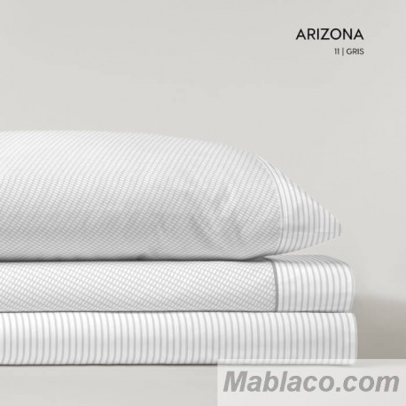 Juego de Sábanas Franela de Algodón Arizona Gris D'art
