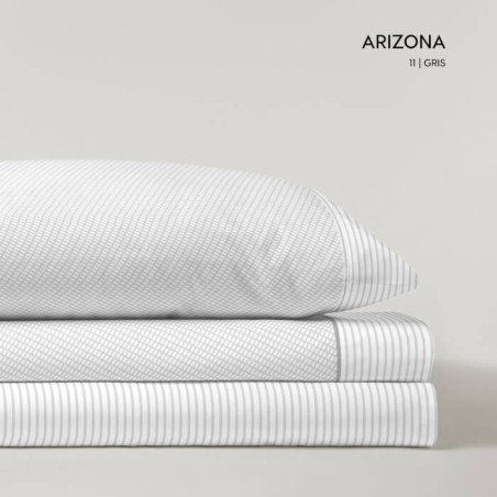 Juego de Sábanas Franela de Algodón Arizona Gris D'art