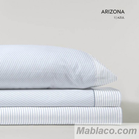 Juego de Sábanas Franela de Algodón Arizona Azul D'art