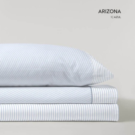 Juego de Sábanas Franela de Algodón Arizona Azul D'art