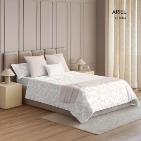 Juego de Sábanas Franela de Algodón Ariel Beige D'art