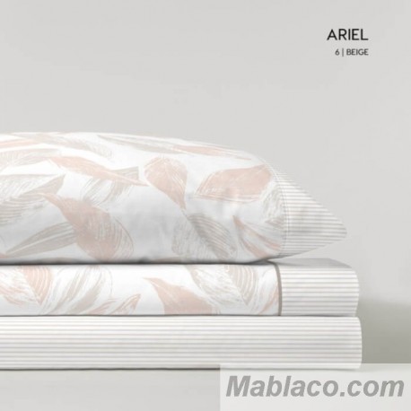 Juego de Sábanas Franela de Algodón Ariel Beige D'art