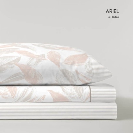 Juego de Sábanas Franela de Algodón Ariel Beige D'art