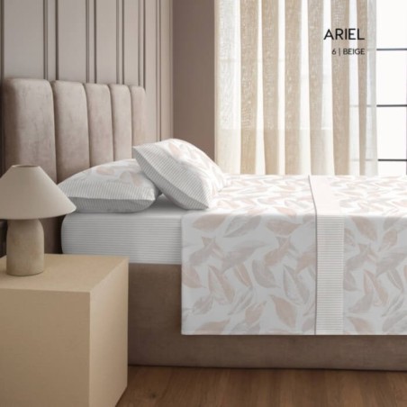 Juego de Sábanas Franela de Algodón Ariel Beige D'art