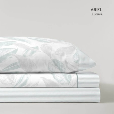 Juego de Sábanas Franela de Algodón Ariel Verde D'art