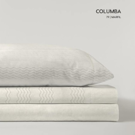 Juego de Sábanas Microlina Columba Marfil