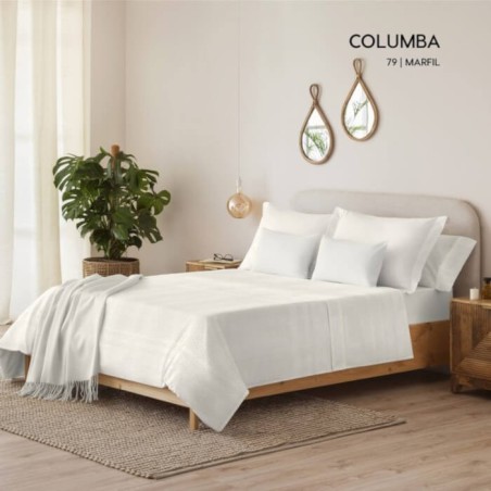 Juego de Sábanas Microlina Columba Marfil
