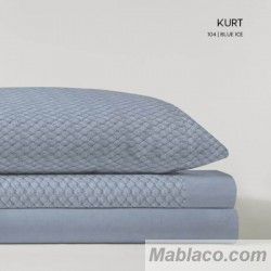 Juego de Sábanas Microlina Kurt Blue Ice Serena