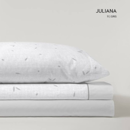 Juego de Sábanas Coralina Juliana Gris