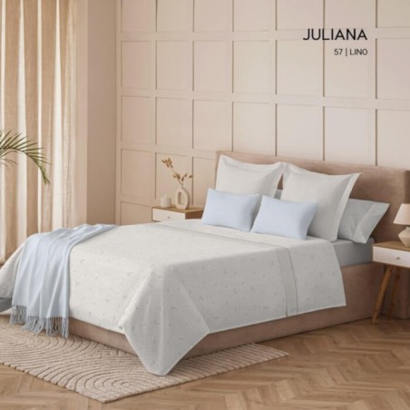 Juego de Sábanas Coralina Juliana Lino