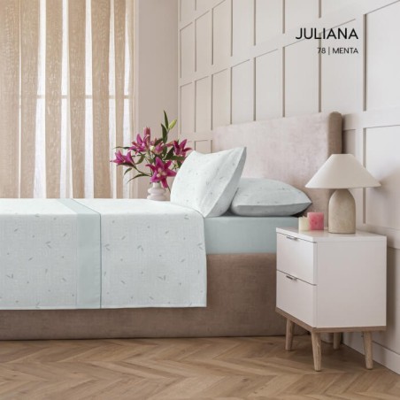 Juego de Sábanas Coralina Juliana Menta