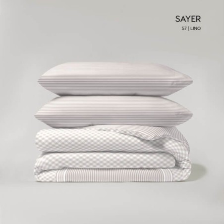 Juego Funda Nórdica Reversible Sayer Lino Reverso