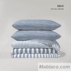 Juego Funda Nórdica Reversible Max Azul Oceano Anverso Pasata