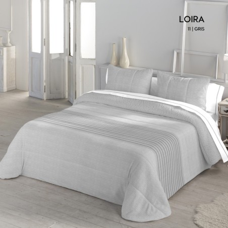 Edredón Comforter Loira Gris Sedalina reverso Borreguillo Sherpa