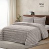 Edredón Comforter Sena Beige Sedalina reverso Borreguillo Sherpa Edredón Comforter Sena Beige Sedalina reverso Borreguillo Sherpa