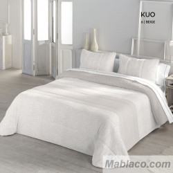 Edredón Comforter Kuo Beige Sedalina reverso Borreguillo Sherpa