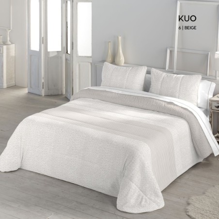 Edredón Comforter Kuo Beige Sedalina reverso Borreguillo Sherpa