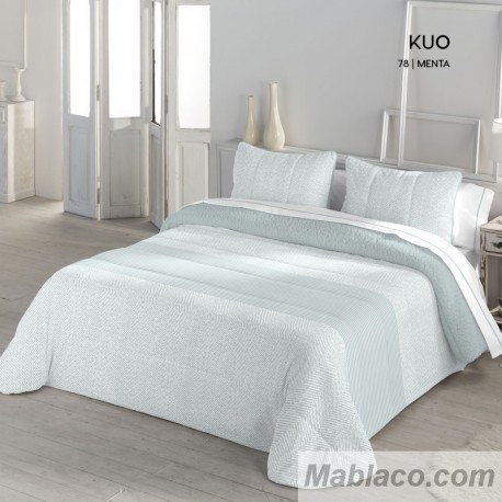 Edredón Comforter Kuo Menta Sedalina reverso Borreguillo Sherpa