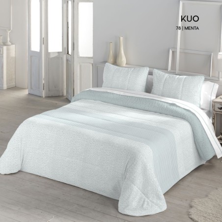 Edredón Comforter Kuo Menta Sedalina reverso Borreguillo Sherpa