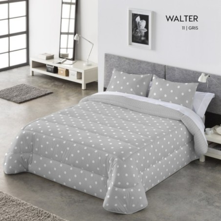Edredón Comforter Walter Gris Sedalina Serena Reverso