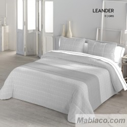 Edredón Comforter Leander Gris Sedalina reverso Borreguillo Sherpa