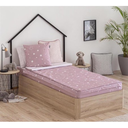 Saco Nórdico Noche Rosa Estrellas Confecciones Paula