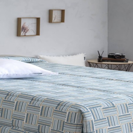 Edredón Comforter Moca reverso Borreguillo Sherpa Confecciones Paula