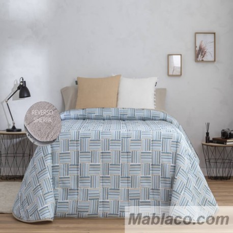 Edredón Comforter Moca reverso Borreguillo Sherpa Confecciones Paula