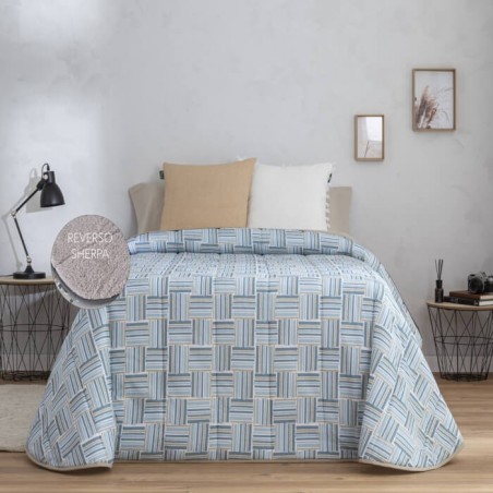 Edredón Comforter Moca reverso Borreguillo Sherpa Confecciones Paula
