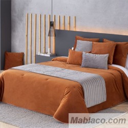 Edredón Comforter Velvet Terciopelo Liso Caldera Confecciones Paula