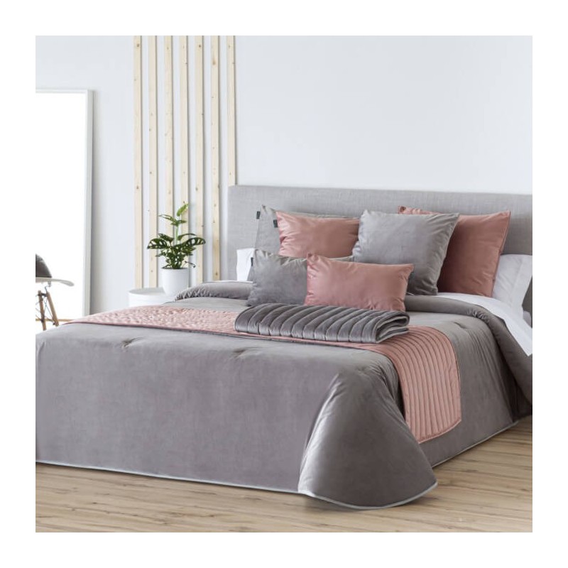 Funda Nórdica Velvet Terciopelo Liso Gris Confeciones Paula Funda Nórdica Velvet Terciopelo Liso Gris Confeciones Paula