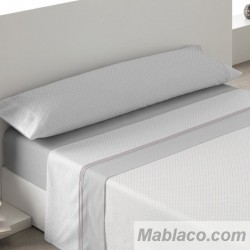 Juego de Sábanas Coralina Madrid Motitas Gris