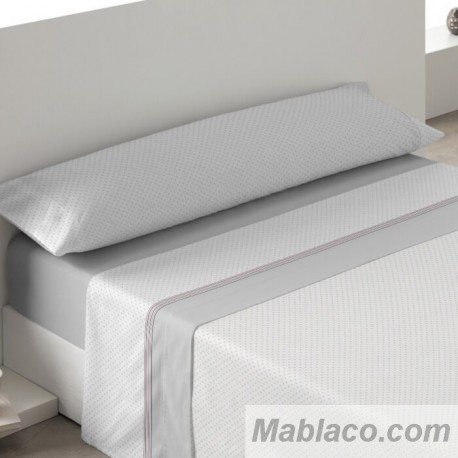 Juego de Sábanas Coralina Madrid Motitas Gris