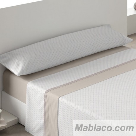 Juego de Sábanas Coralina Madrid Motitas Beige
