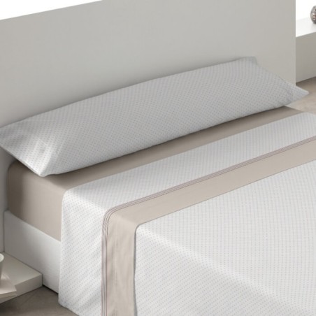 Juego de Sábanas Coralina Madrid Motitas Beige