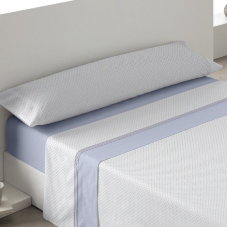 Juego de Sábanas Coralina Madrid Motitas Azul