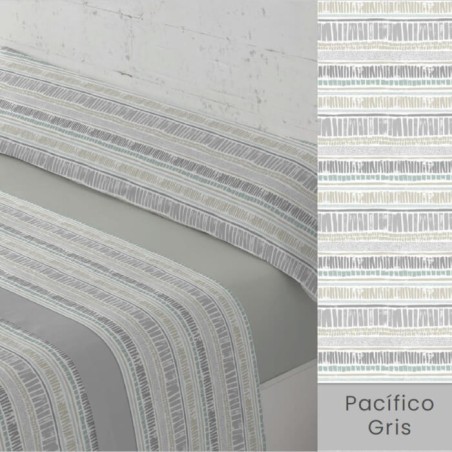 Juego de Sábanas Coralina Pacifico Gris Paduana