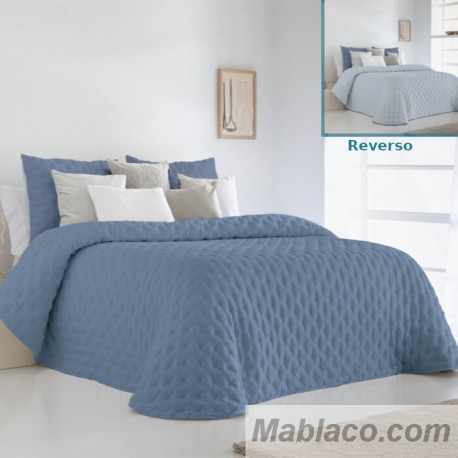 Edredón Comforter Reversible Anisa Azul Fundeco