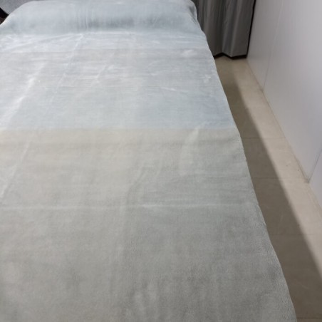 Manta ref.4 Rayas Lisa Gris Perla Royal Calentita para Ca,a