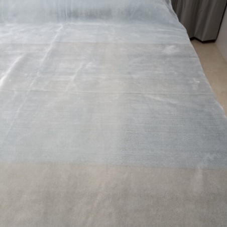 Detalles diseño Manta ref.4 Rayas Lisa Gris Perla Royal  para Cama Grandes 