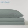 Juego de Sábanas Liso Eucalipto Serena Cotton 100% Algodón