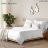 Juego de Sábanas Liso Blanco Serena Cotton 100% Algodón
