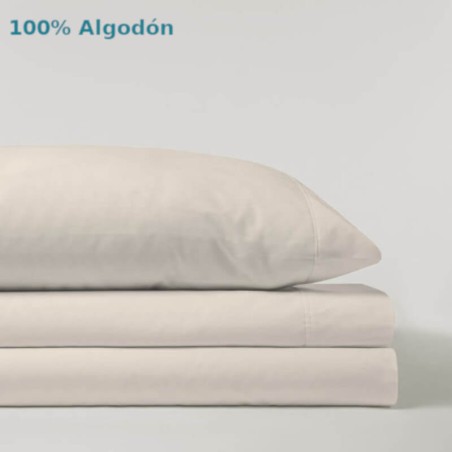 Juego de Sábanas Liso Lino Serena Cotton 100% Algodón