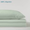 Juego de Sábanas Liso Menta Serena Cotton 100% Algodón