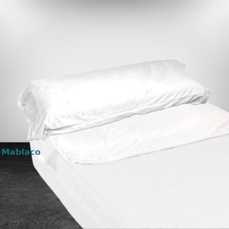 Saco Nórdico Calentito para Cunas de Bebe Blanco interior Coralina Blanca  Liso Royal con Cremallera y Fuelle