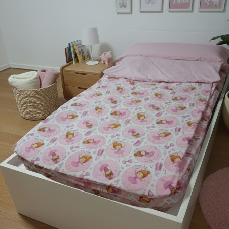 Saco Nórdico Ballet Rosa Con Cremallera y Fuelle Royal Infantil