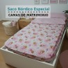Saco Nórdico Ballet Rosa Royal Cama de Matrimonio infantil con Cremallera y Fuelle