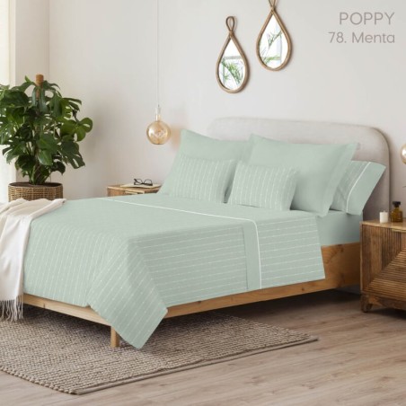 Juego de Sábanas Poppy Menta Serena